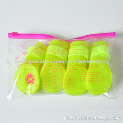 Candy fashionable rubber waterproof pet dog shoes